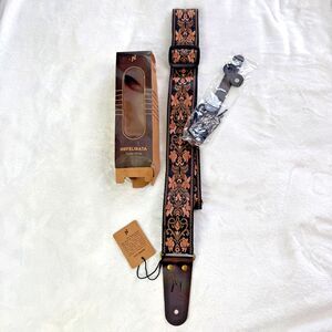 Nefelibata Guitar Strap Brown Print NEW